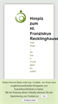 Mobile Screenshot of franziskus-hospiz.de